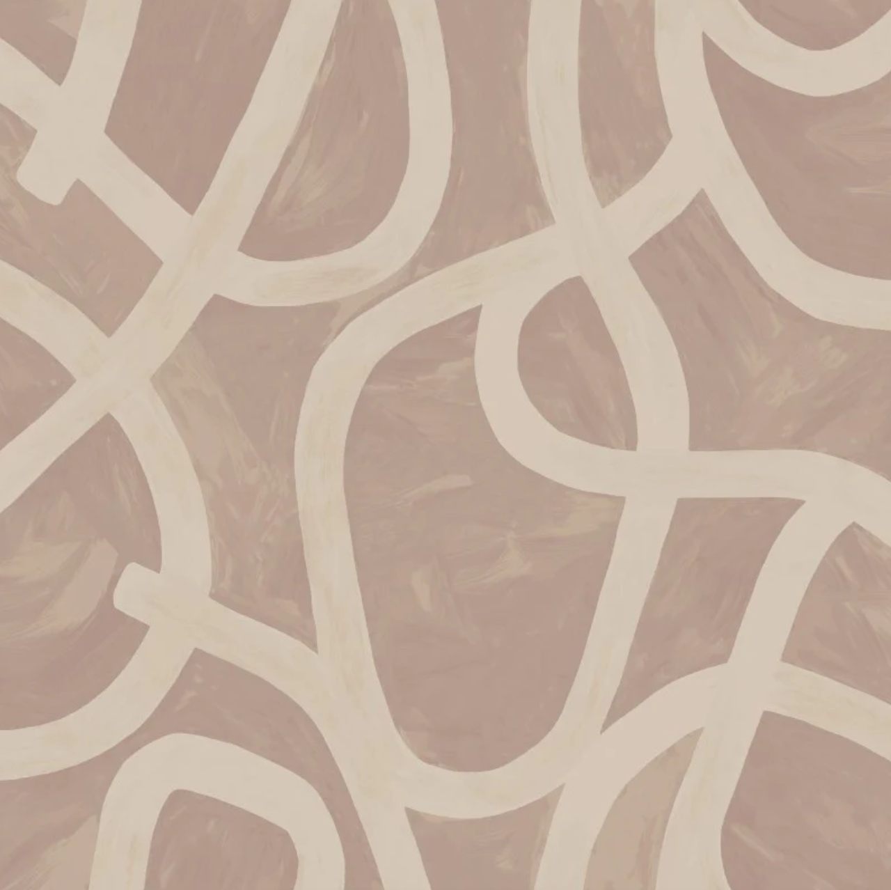 Moleta Swirl Coral Wallpaper Sample