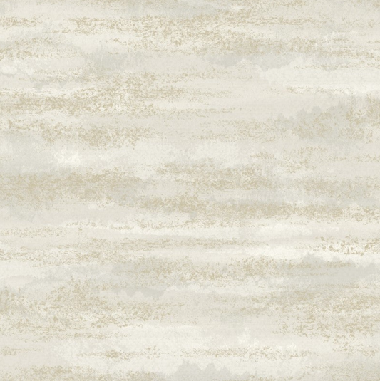 Niebla Horizons Metallic Cream Wallpaper Sample