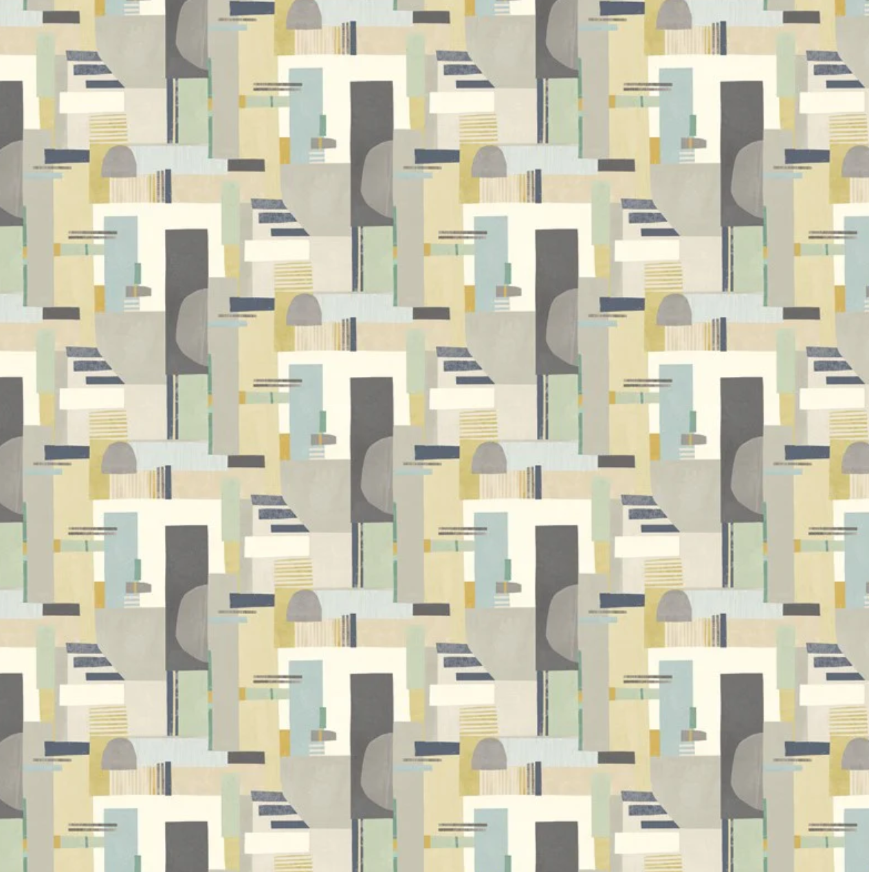 Ohpopsi Blocs Wallpaper Platinum Sample
