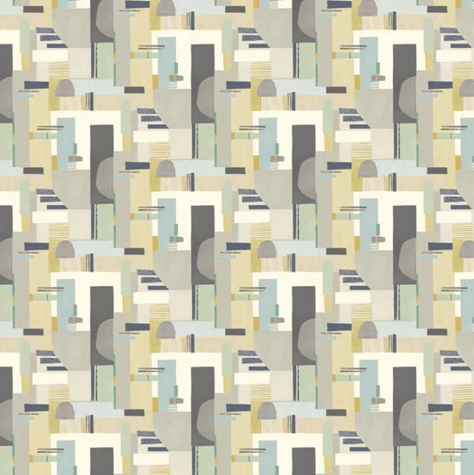 Ohpopsi Blocs Wallpaper Platinum Sample