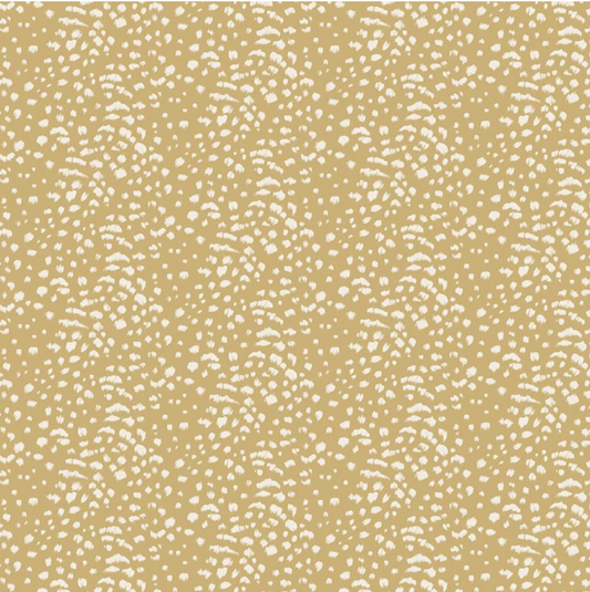 Ohpopsi Cheetah Spot Wallpaper Safari Gold Sample
