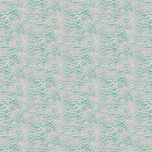 Ohpopsi Contour Wallpaper Bubblegum & Mint Sample