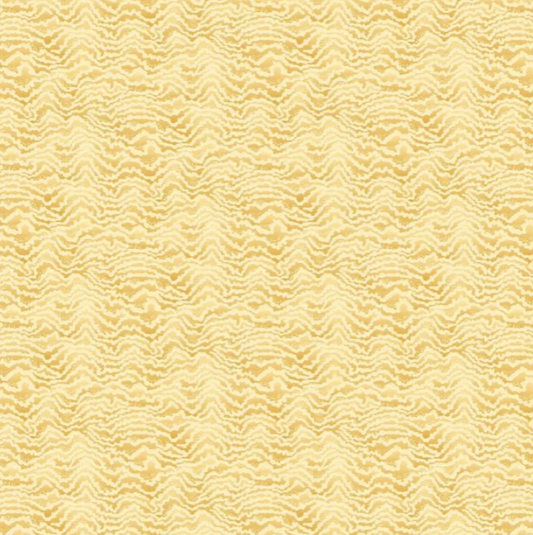Ohpopsi Contour Wallpaper Mustard Sample