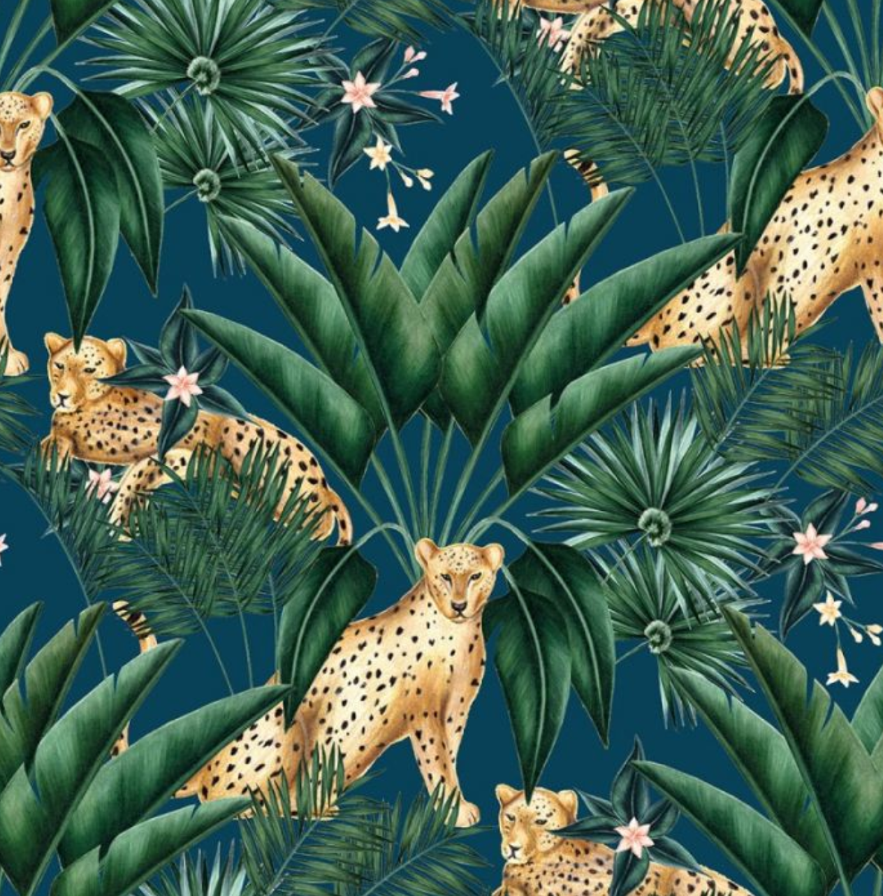 Ohpopsi Jungle Cheetah Wallpaper Ink Sample