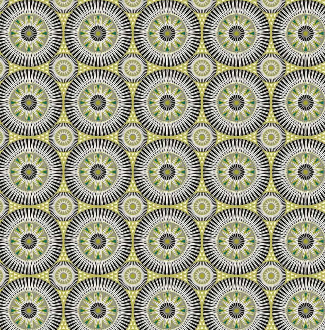 Ohpopsi Large Ellipse Wallpaper Midnight Sample