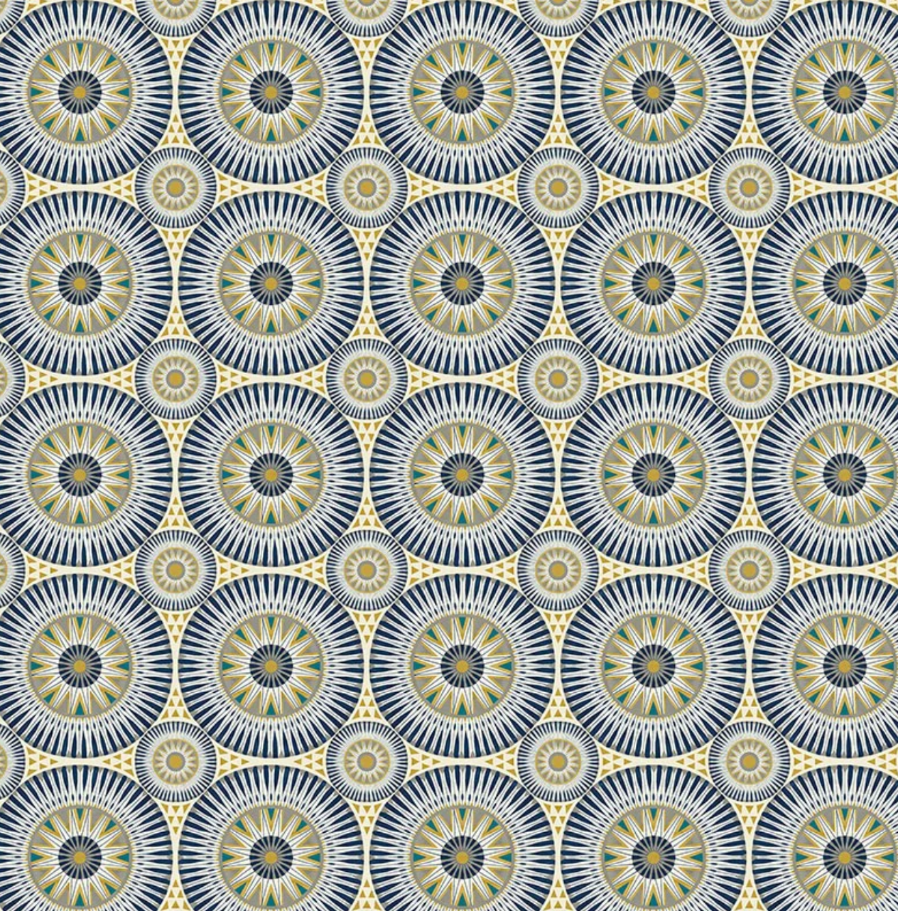 Ohpopsi Large Ellipse Wallpaper Ink & Amber Sample