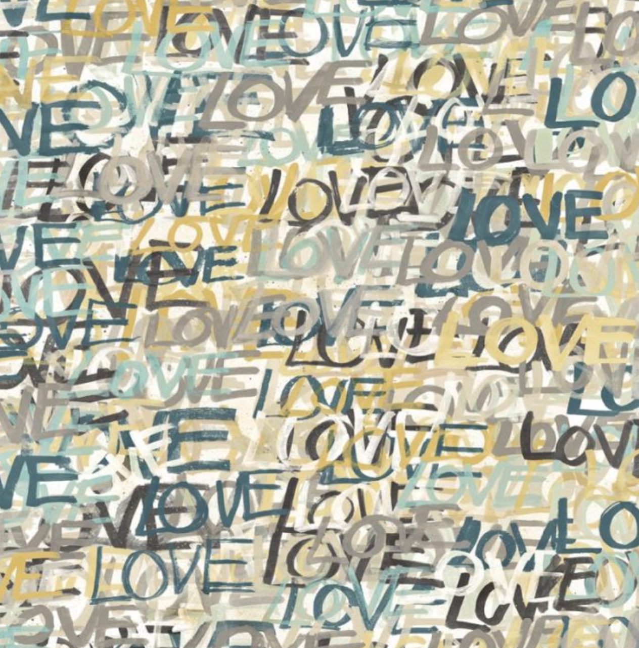 Ohpopsi Love Scribble Wallpaper Polished Cement Sample
