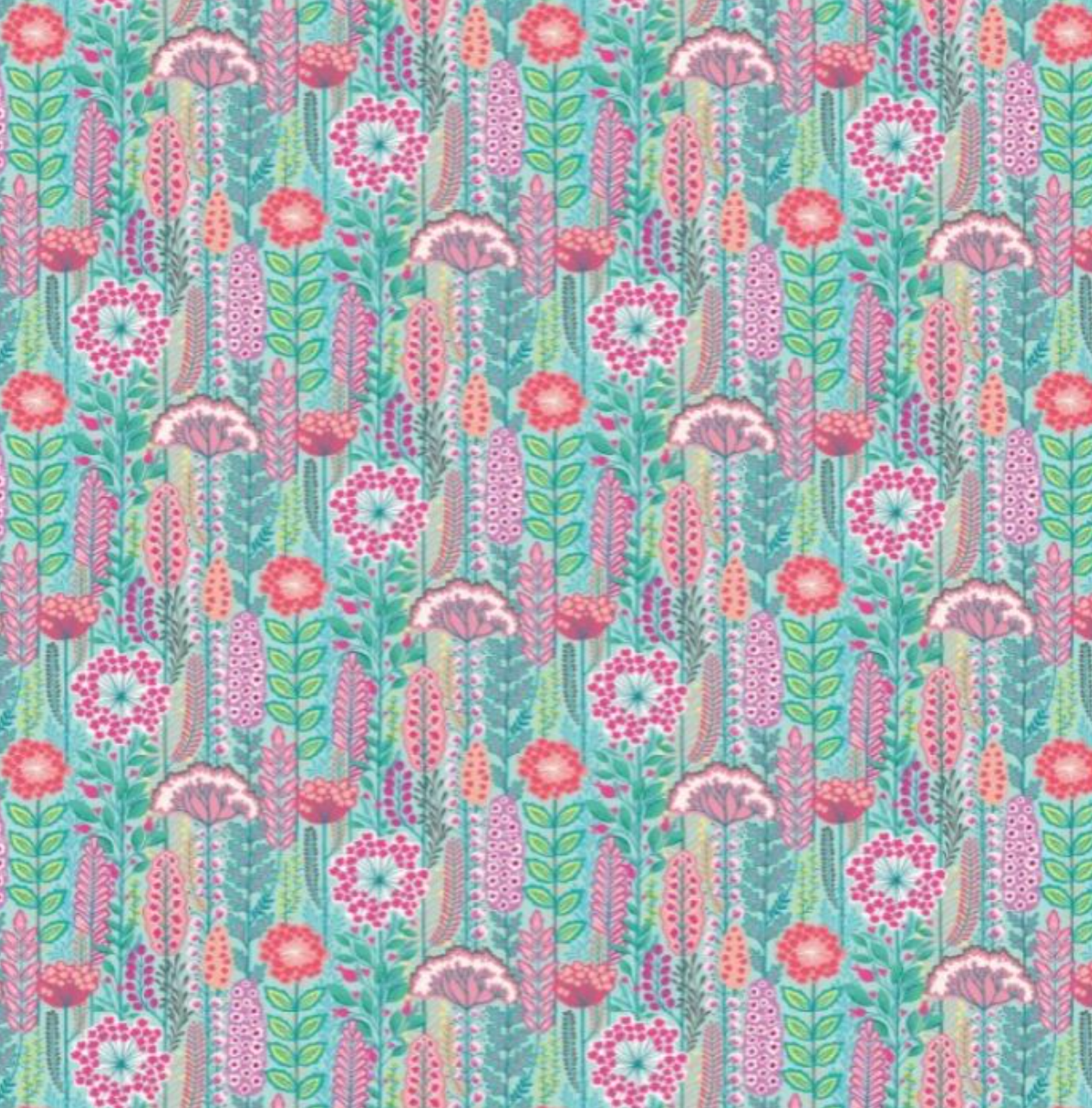 Ohpopsi Seedheads Wallpaper Raspberry Sky Sample