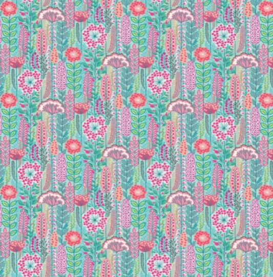 Ohpopsi Seedheads Wallpaper Raspberry Sky Sample