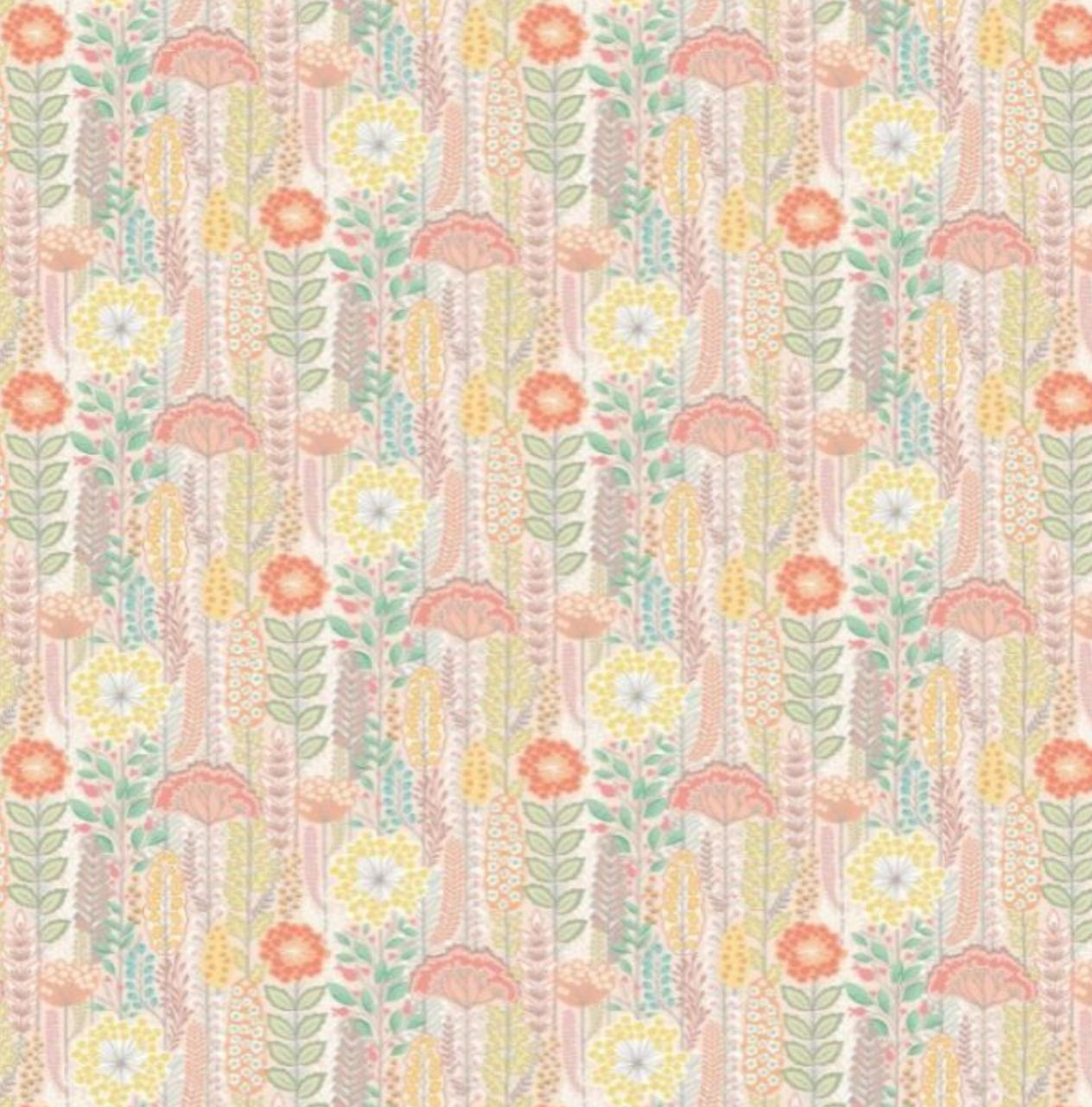 Ohpopsi Seedheads Wallpaper Ballet Slipper Sample
