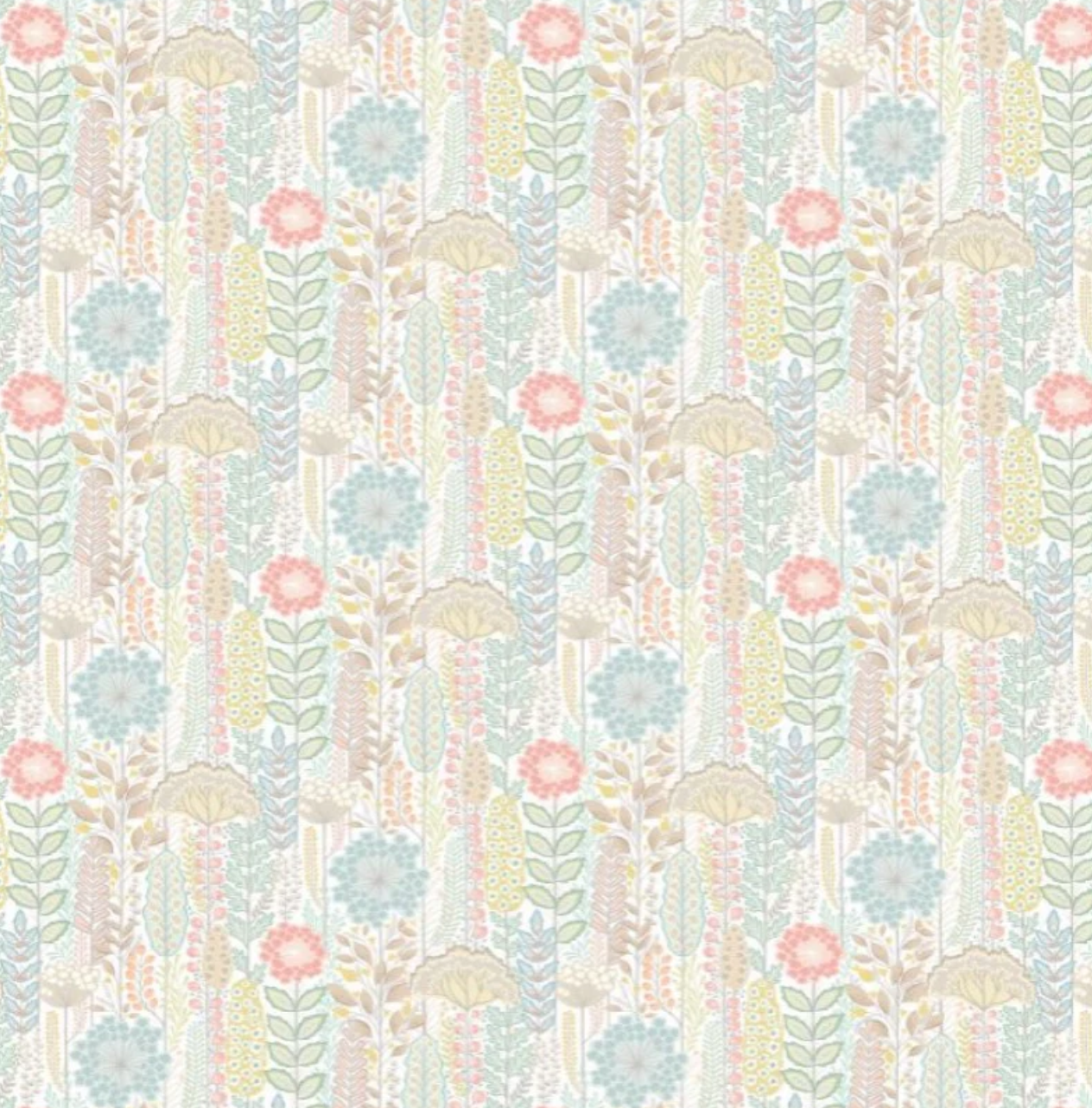 Ohpopsi Seedheads Wallpaper Pastel Haze Sample