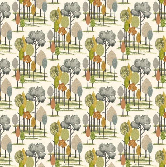 Ohpopsi Tall Trees Wallpaper Olive Sample