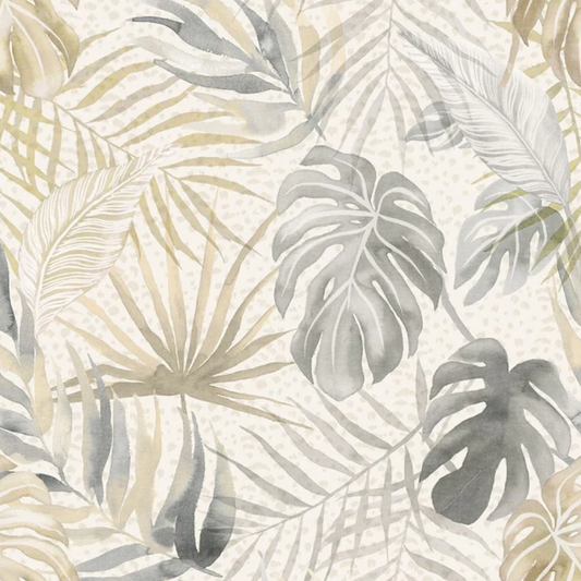 Ohpopsi Tropica Wallpaper Linen & Stone Sample