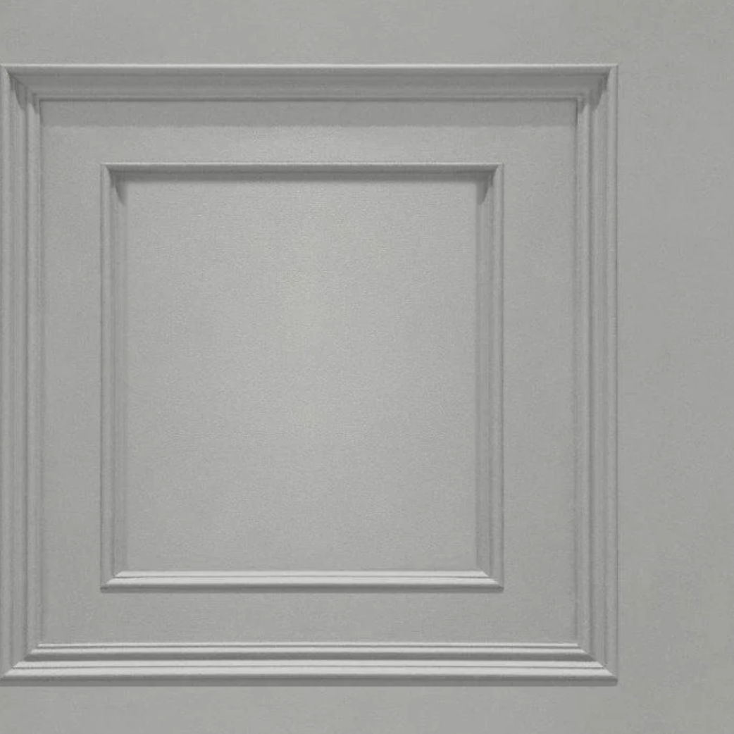 Oliana Wood Panel Effect Wallpaper Grey Sample