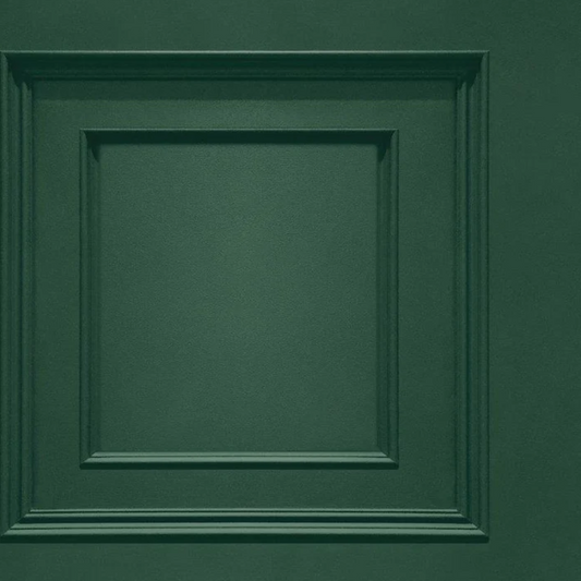 Oliana Wood Panel Effect Wallpaper Green Sample