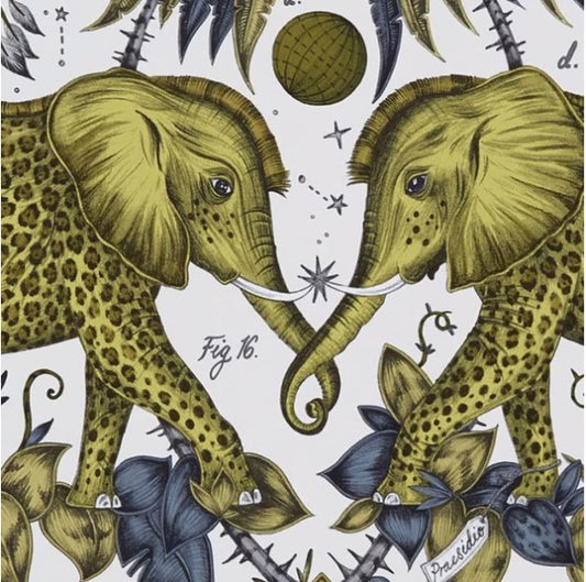 Clarke & Clarke Zambezi Wallpaper- Gold Sample