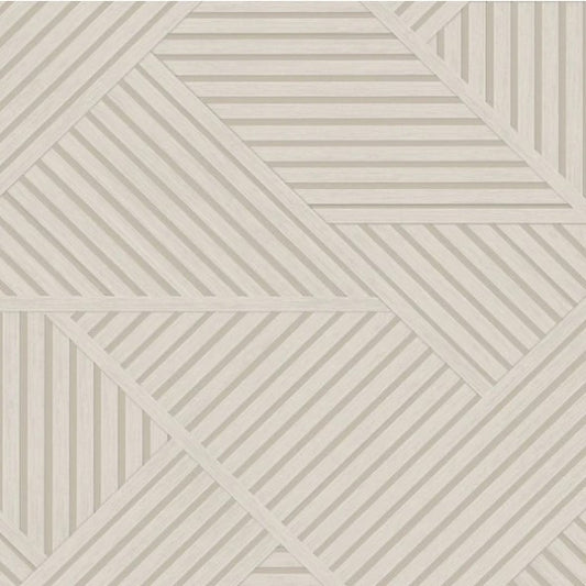 Elba Geometric Panelled Wallpaper Cream Sample