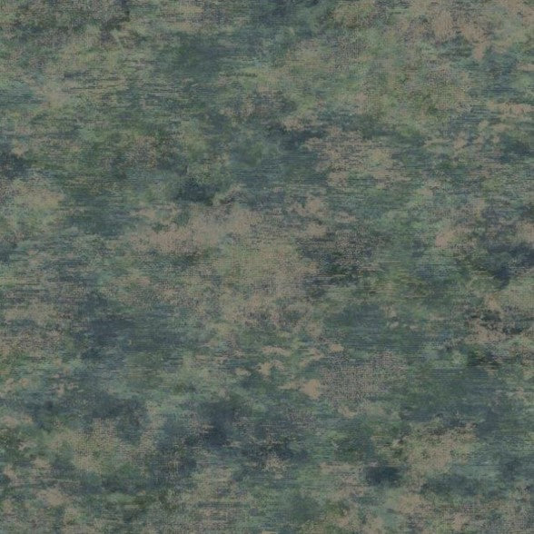 Ozbek Metallic Wallpaper - Teal / Navy Sample