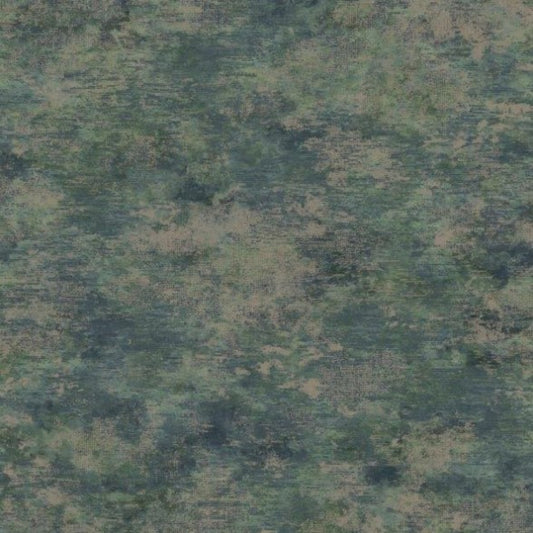 Ozbek Metallic Wallpaper - Teal / Navy Sample