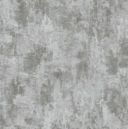 Sierra Metallic Concrete Textured Dark Silver Wallpaper Sample