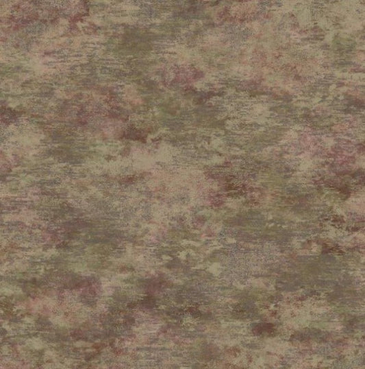 Ozbek Metallic Wallpaper-  Maroon / Khaki Sample