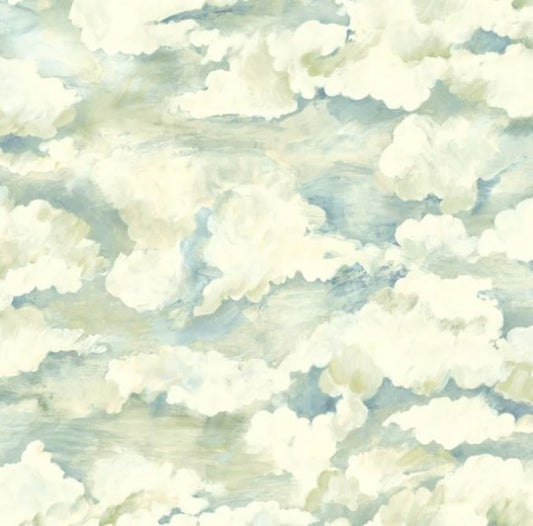 Sora Cloud Wallpaper -  Soft Aqua Sample