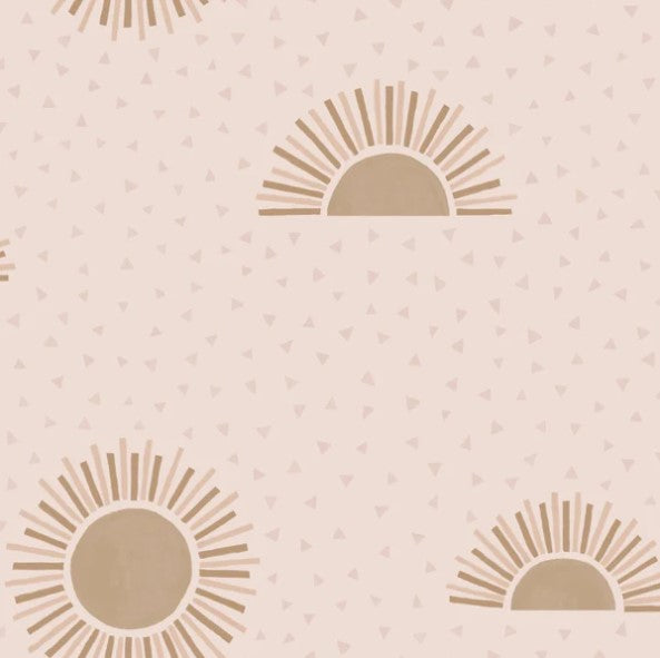 Sunshine Sunbeam Wallpaper - Pink Sample