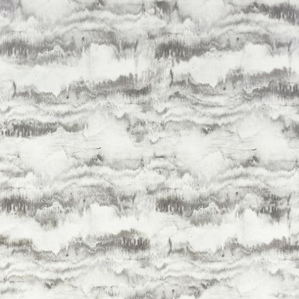 Painted Brushstrokes Mural Canvas Wallpaper - Grey Sample