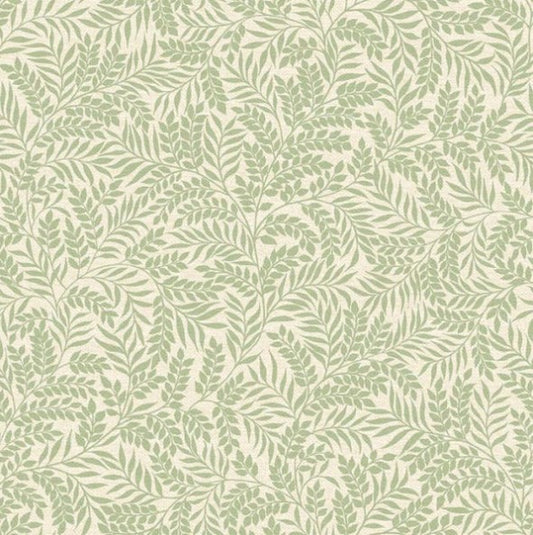 Laurel Leaf Wallpaper - Sage Sample