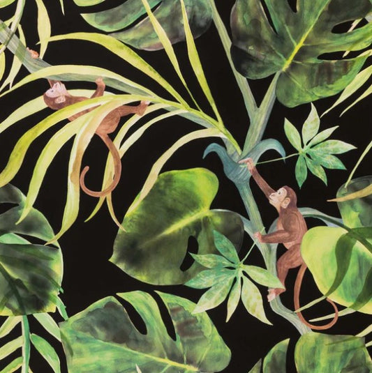 Clarke & Clarke Northia Wallpaper - Charcoal Sample