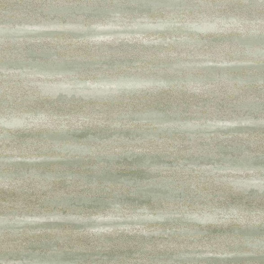 Horizon Bead Metallic Wallpaper - Sage Sample