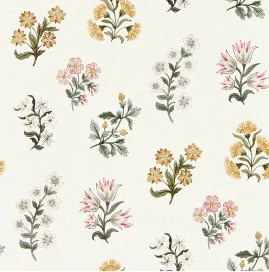 Clarke & Clarke Leiden Wallpaper - Blush/Ochre Sample