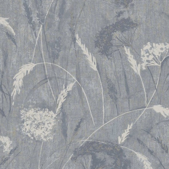 Pappus Textured Blue Wallpaper Sample