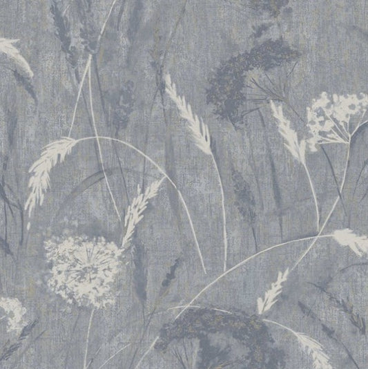 Pappus Textured Blue Wallpaper Sample