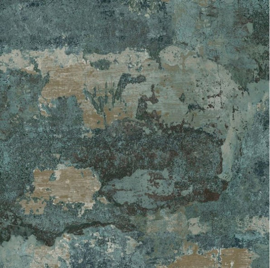 Elgon Concrete Effect Wallpaper Teal Sample