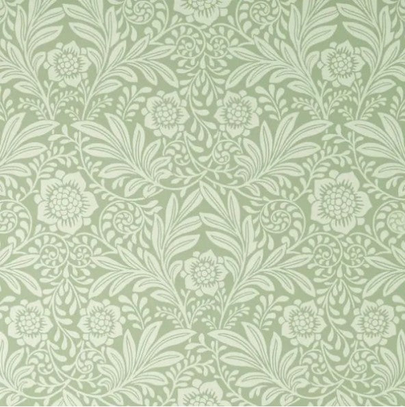 Crown Camille Floral Wallpaper - Sage Sample