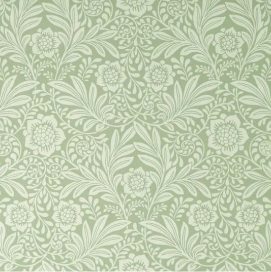 Crown Camille Floral Wallpaper - Sage Sample