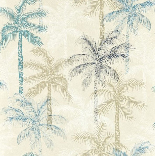Clarke & Clarke Palmyra Wallpaper - Denim Sample