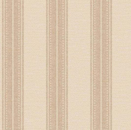 Yuste Stripe Wallpaper - Coral Sample