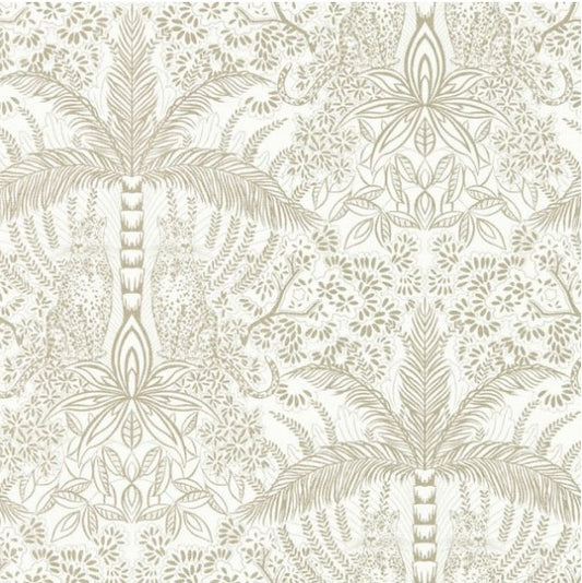 Clarke & Clarke Leopardo Wallpaper - Gold/Ivory Sample