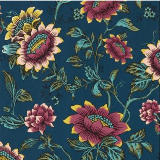 Clarke & Clarke Tonquin Wallpaper - Midnight Sample