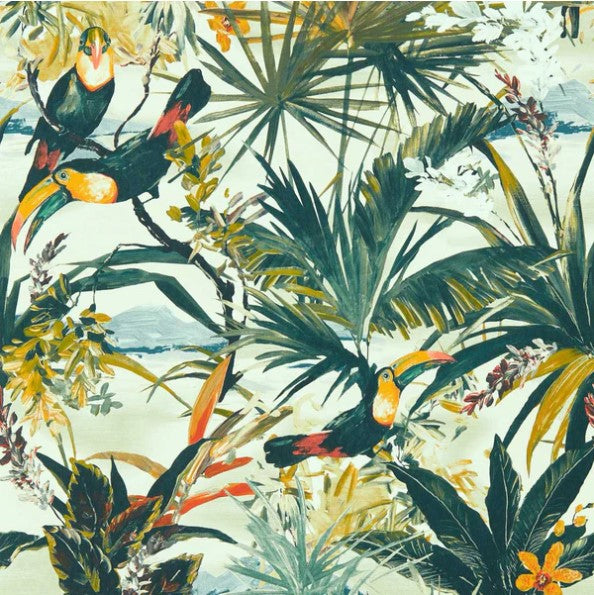 Clarke & Clarke Toucan Wallpaper - Antique Sample