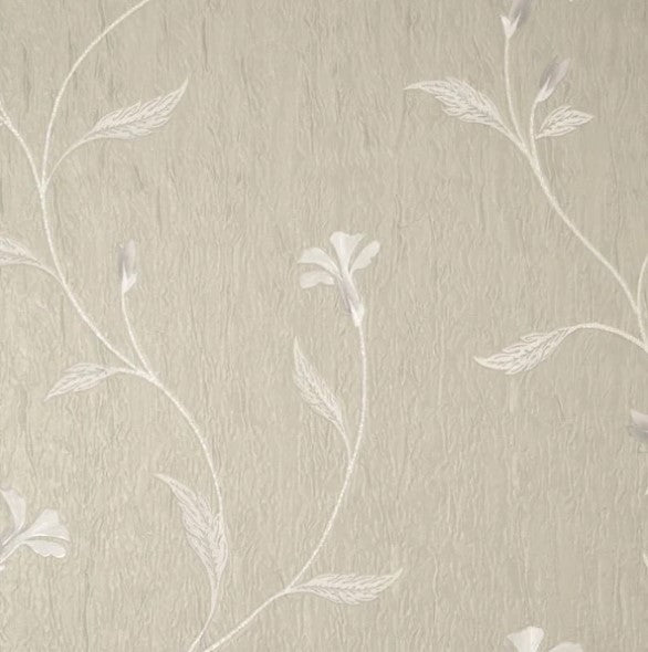 Vymura Bellagio Floral Taupe Wallpaper Sample