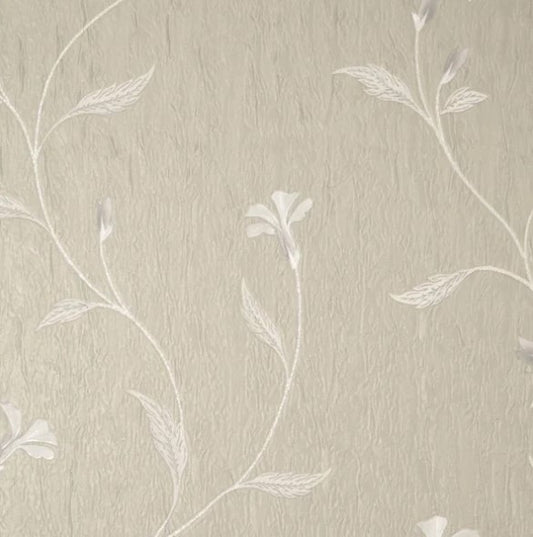 Vymura Bellagio Floral Taupe Wallpaper Sample