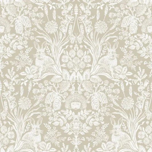 Harlen Woodland Beige Wallpaper Sample