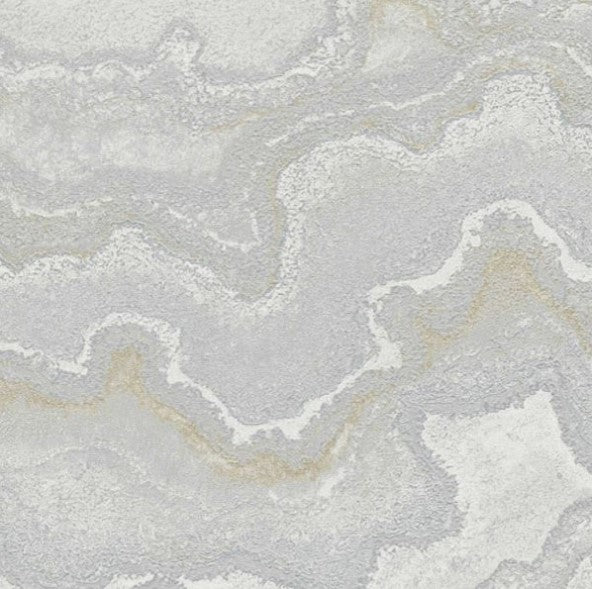 Living Walls Marble Stone Effect Wallpaper - Grey Sample