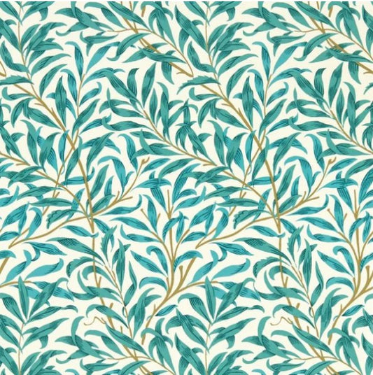 Clarke & Clarke Willow Boughs Wallpaper- Teal Sample