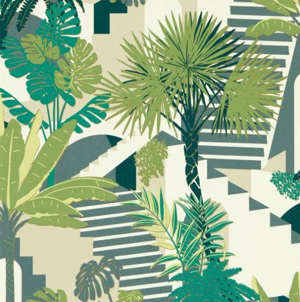 Clarke & Clarke Malindi Wallpaper - Palm Sample