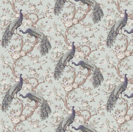 Laura Ashley Belvedere Duck Egg Wallpaper Sample