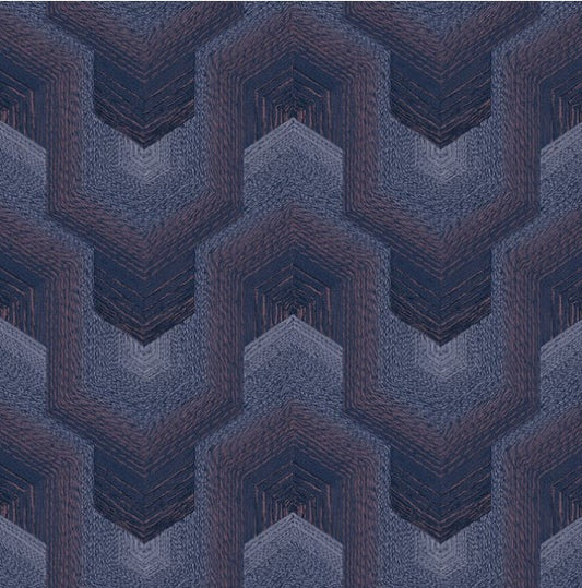 Polygonal Dream Geometric Wallpaper - Purple Sample
